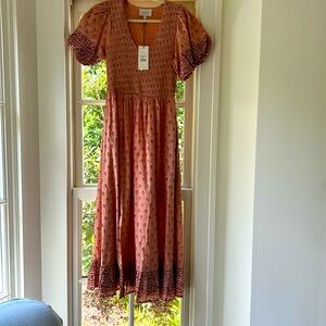 Cleobella new with tags pink maxi dress